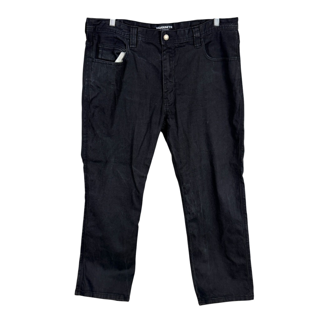 Wolverine FR Jeans Flame Resistant Pants Mens Actual 38x29 Black CAT 2 Workwear